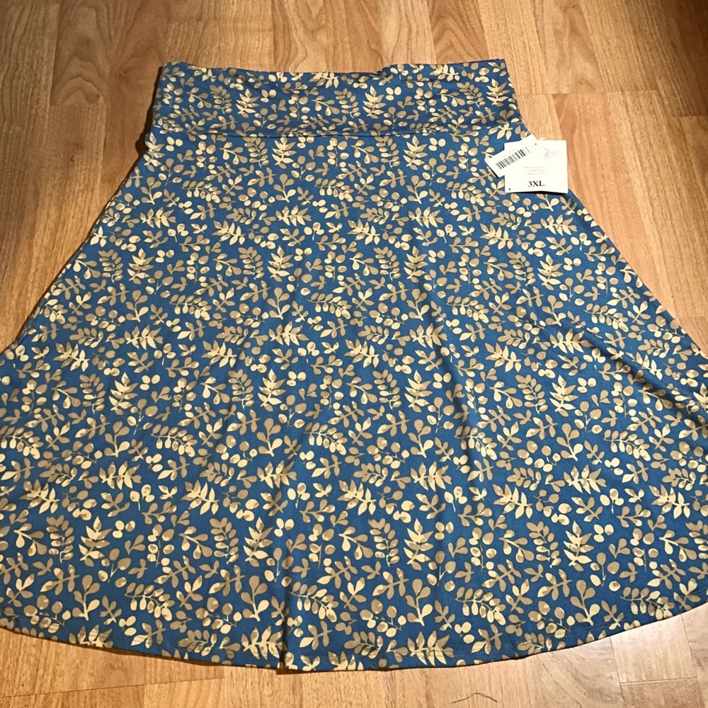 3XL Azure A-line Skirt Flowy NWT
